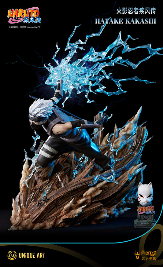Naruto: Shippuden Hatake Kakashi Statue - Raikiri Bursts Forth, the Ultimate Charm of the Copy Ninja, by UNiQUE ART