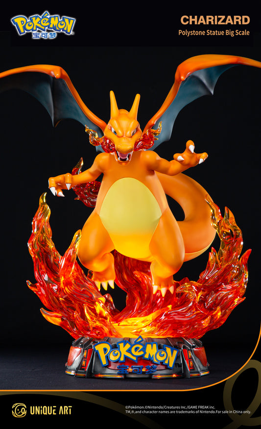 Pokémon Charizard Statue - A Symbol of Burning Passion from Childhood, by UNiQUE ART