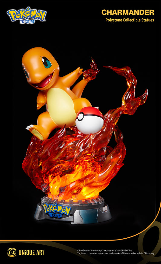 Pokémon Charmander Statue - A Healing Collision of Cuteness and Flames, by UNiQUE ART