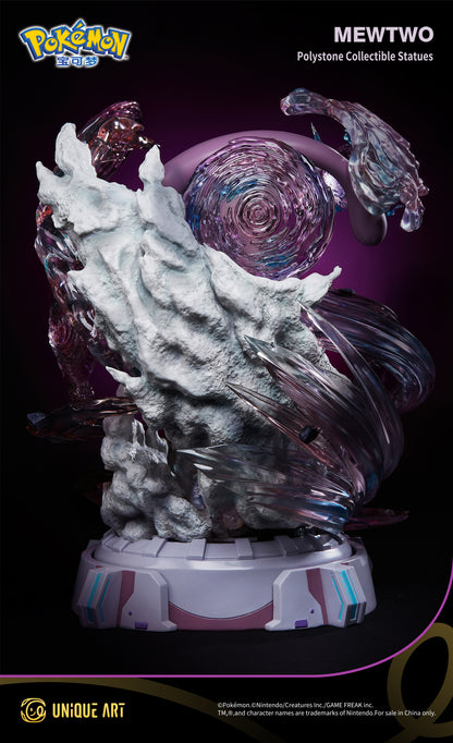 Pokémon Mewtwo Statue - Peak of Psychic Power, Showing Dominance and Sci - Fi Sense, by UNiQUE ART