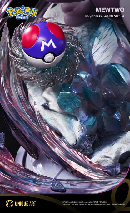 Pokémon Mewtwo Statue - Peak of Psychic Power, Showing Dominance and Sci - Fi Sense, by UNiQUE ART